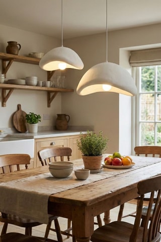 Suspension Luna - Blanc - 2 x 40 W