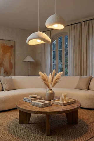 Lámpara de techo Luna - Blanco - 2 x 40 W