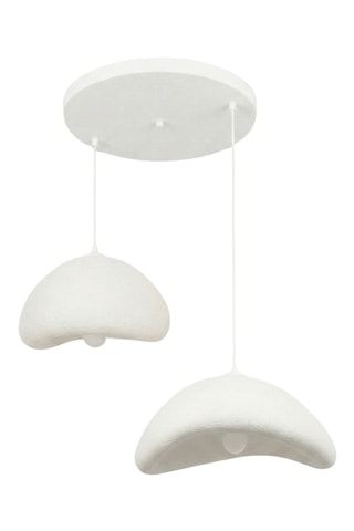 Lámpara de techo Luna - Blanco - 2 x 40 W