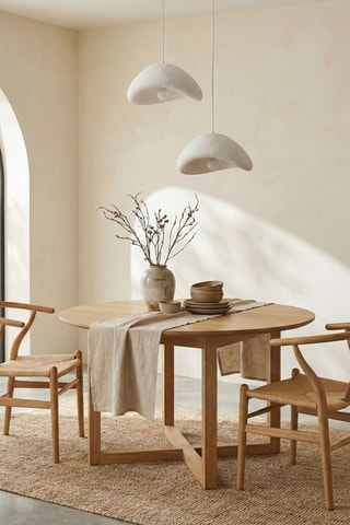 Lámpara de techo Luna - Blanco - 2 x 40 W