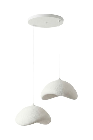Suspension Luna - Blanc - 2 x 40 W