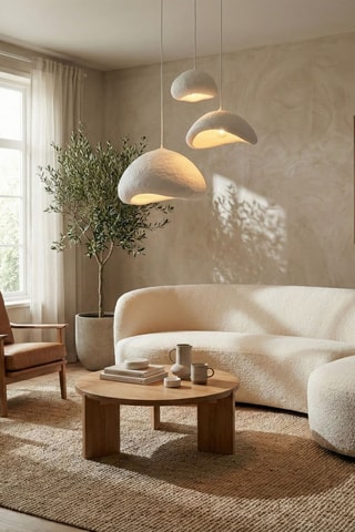 Suspension Luna - Blanc - 3 x 40 W