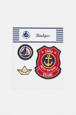 3 badges - Blanc