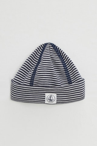 Bonnet - Bleu nuit et blanc