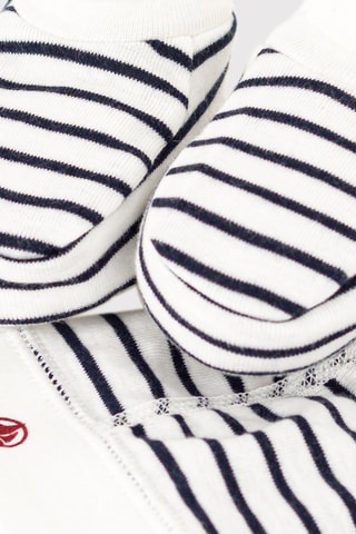 Bonnet et chaussons - Blanc et noir