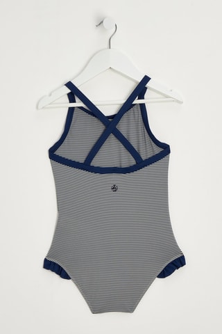 Maillot 1 pièce - Bleu marine et blanc