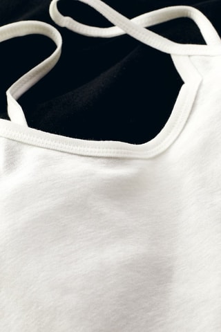 2 débardeurs - Noir et blanc