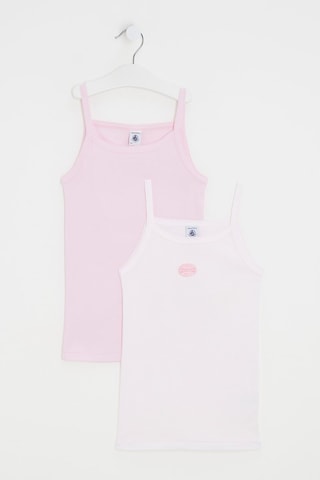 2 débardeurs - Rose et rose poudré
