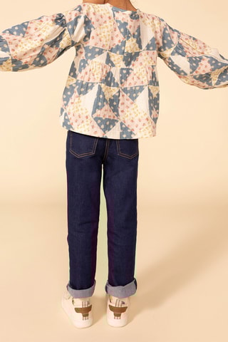 Jean. Bleu et marron