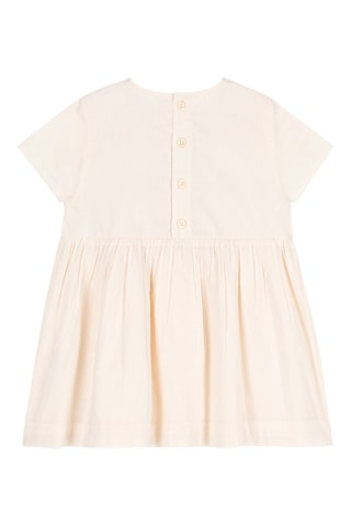 Robe à manches courtes. Beige