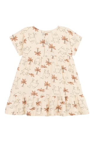 Robe à manches courtes. Blanc