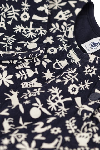 Robe à manches longues. Bleu