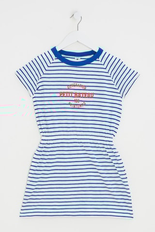 Robe - Blanc et bleu marine