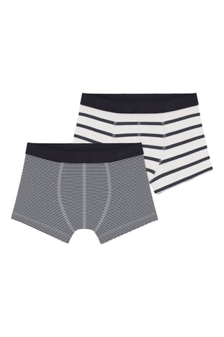 2 boxers - Noir et blanc