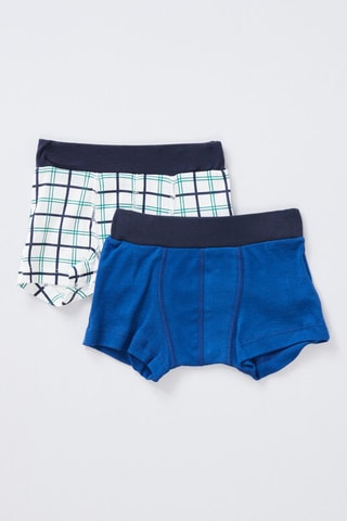 2 boxers. Bleu et blanc