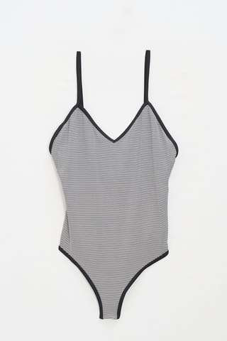 Maillot de bain 1 pièce - Noir et blanc