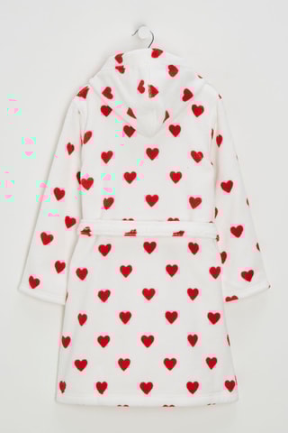 Peignoir à capuche - Blanc