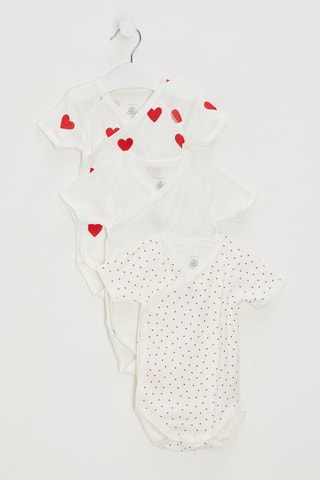 3 bodys - Blanc et rouge