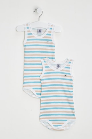 Body - Blanc et turquoise