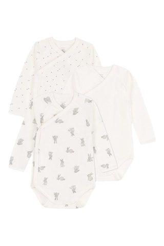 3 bodys - Blanc et gris foncé