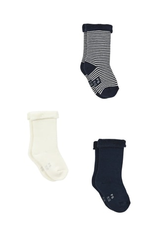3 paires de chaussettes - Bleu marine