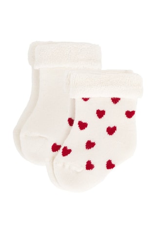 2 paires de chaussettes - Blanc