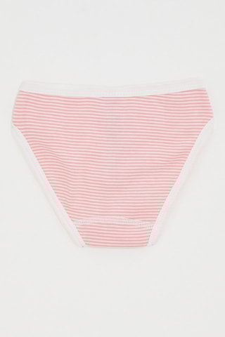 3 culottes - Blanc et rose