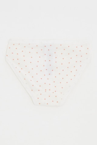 5 culottes - Blanc et rouge