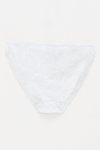 3 culottes - Blanc et gris clair chiné