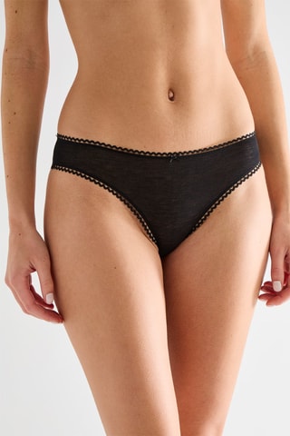 3 culottes - Blanc, noir et rose poudré