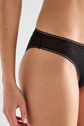 3 culottes - Blanc, noir et rose poudré