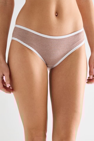 Culotte - Blanc et marron