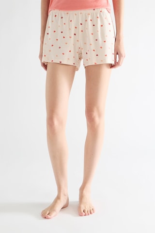 Pyjama - Corail et blanc