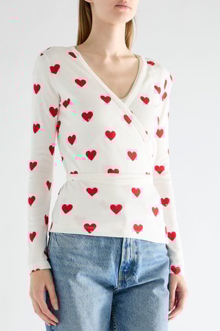 Gilet portefeuille de pyjama - Blanc