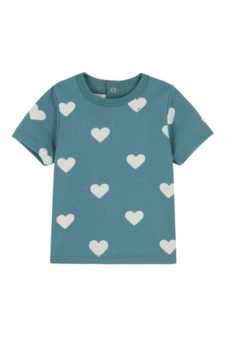 T-shirt à manches courtes Bleu et blanc