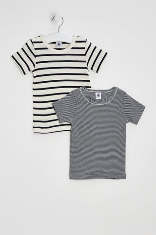 2 t-shirts - Ecru et noir