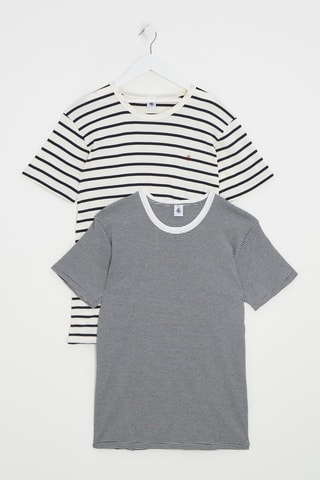 2 t-shirts - Ecru et noir