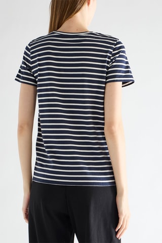 T-shirt - Bleu marine et blanc