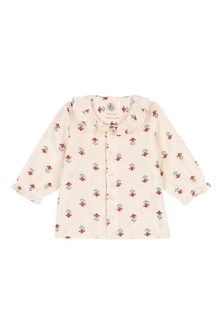 Blouse à manches longues Blanc