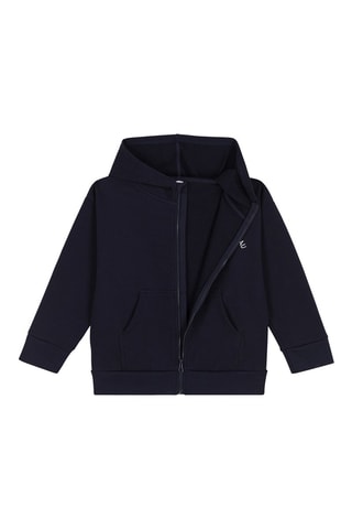 Sweat à capuche. Bleu