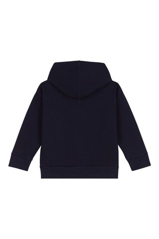 Sweat à capuche. Bleu