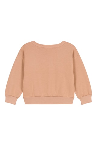 Sweat à manches longues. Beige