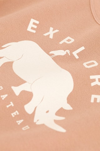 Sweat à manches longues. Beige