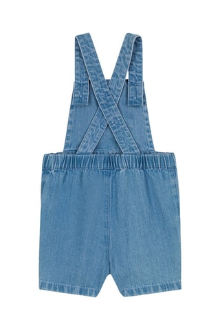 Salopette-short en jean - Bleu marine