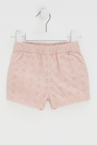 Short en broderie anglaise - Rose