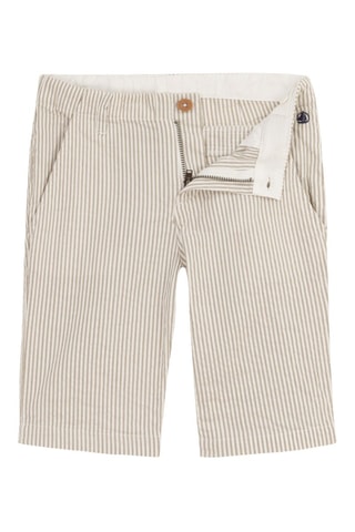 Short - Beige et blanc