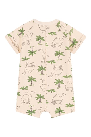 Combinaison à manches courtes. Blanc