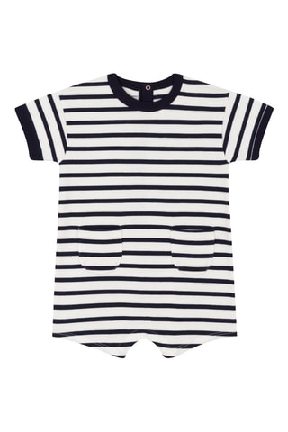 Combinaison à manches courtes. Blanc