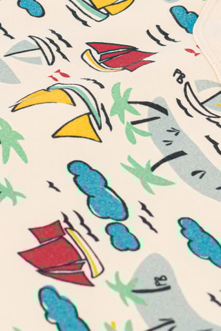 Combinaison à manches courtes. Beige