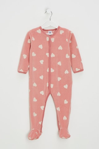 Grenouillère - Vieux rose et écru